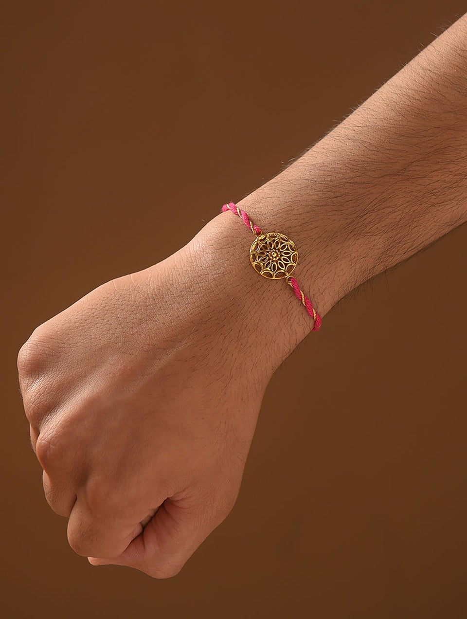 Women Pink Gold Tone Silver Bracelets