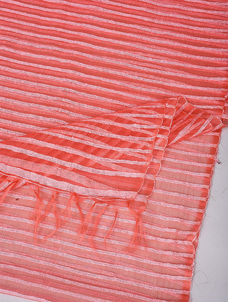 Women Pink Handwoven Benarasi Silk Dupatta