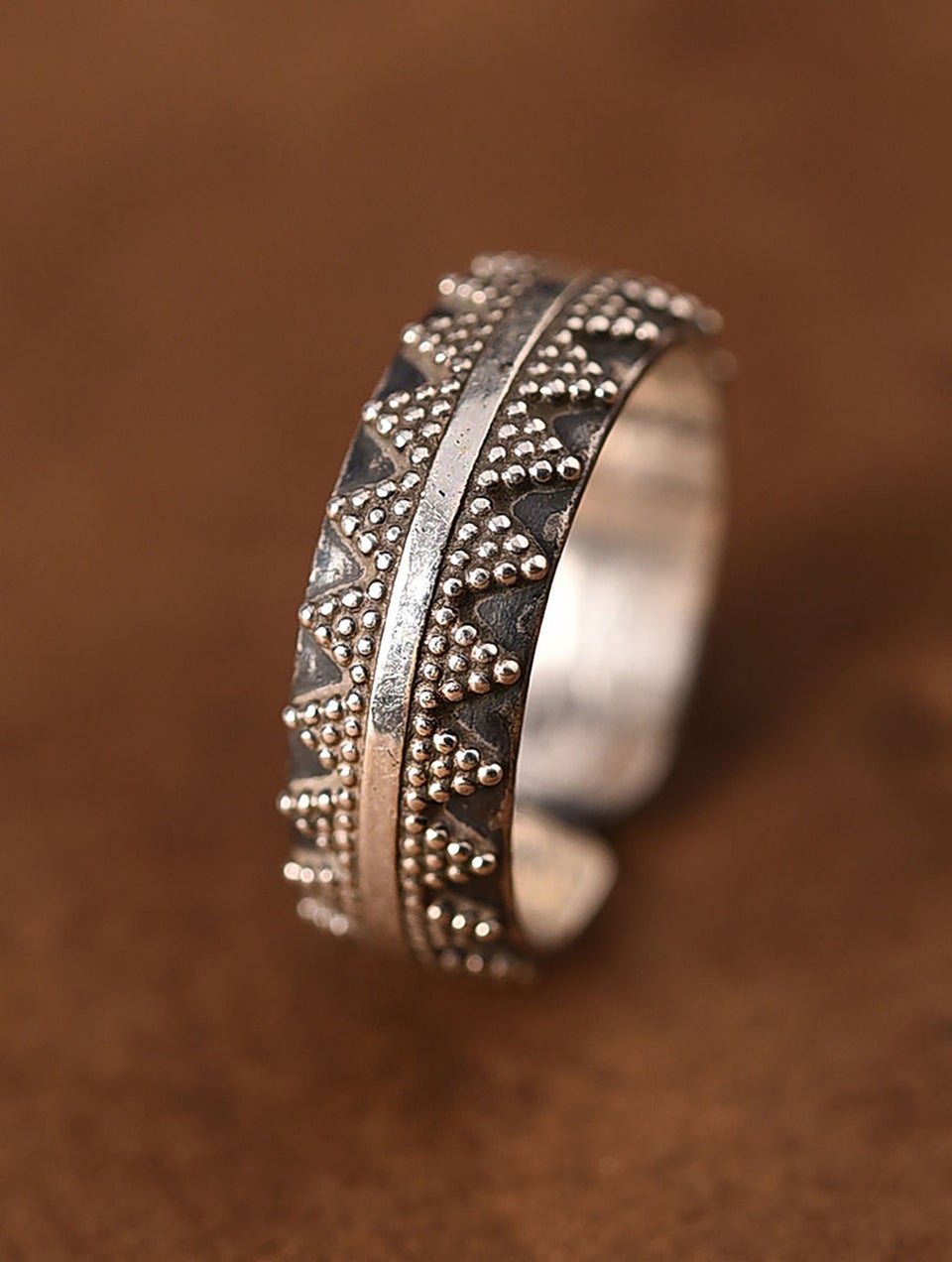 Women Tribal Silver Ring