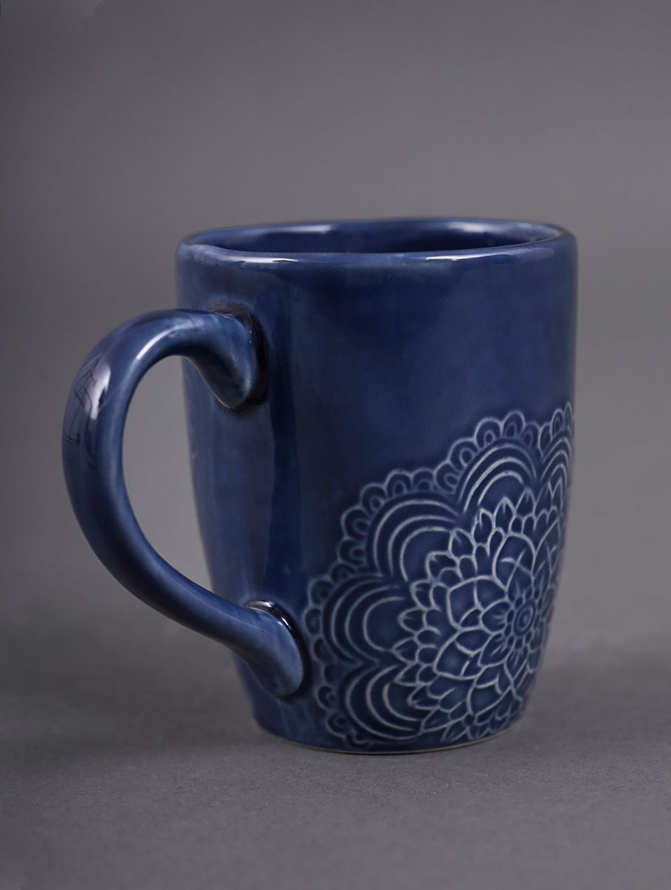 Handcrafted Indigo Ceramic Mug