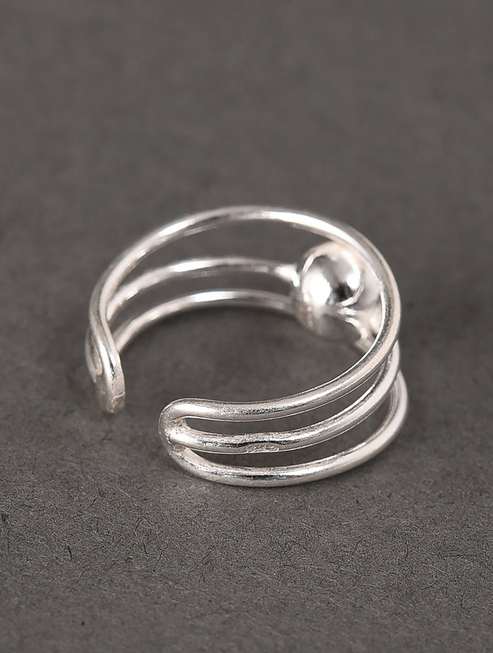 Women Tribal Silver Toe Ring