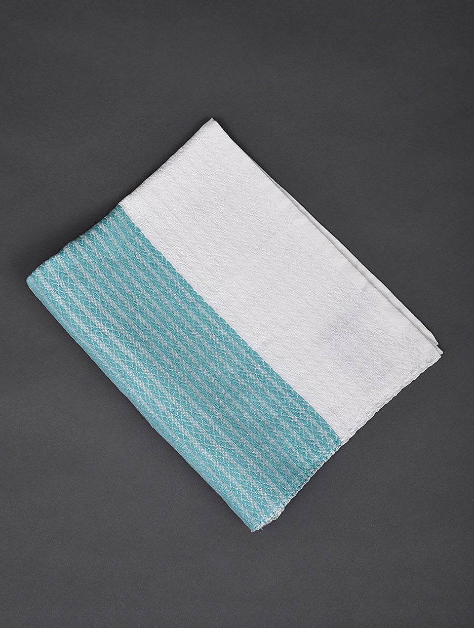Aqua Cotton Handloom Bath Towel