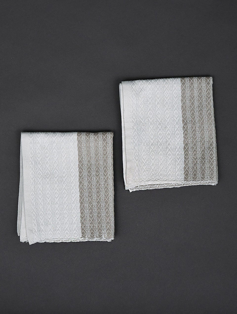 Grey Cotton Handloom Hand Towel