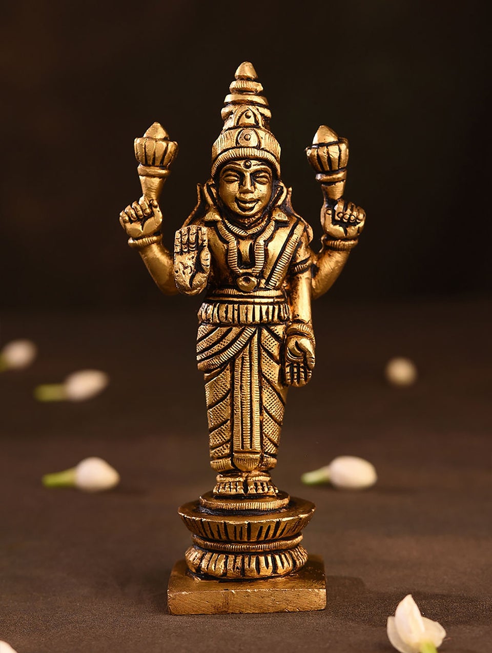 Brass Handrafted Vishnu Lakshmi