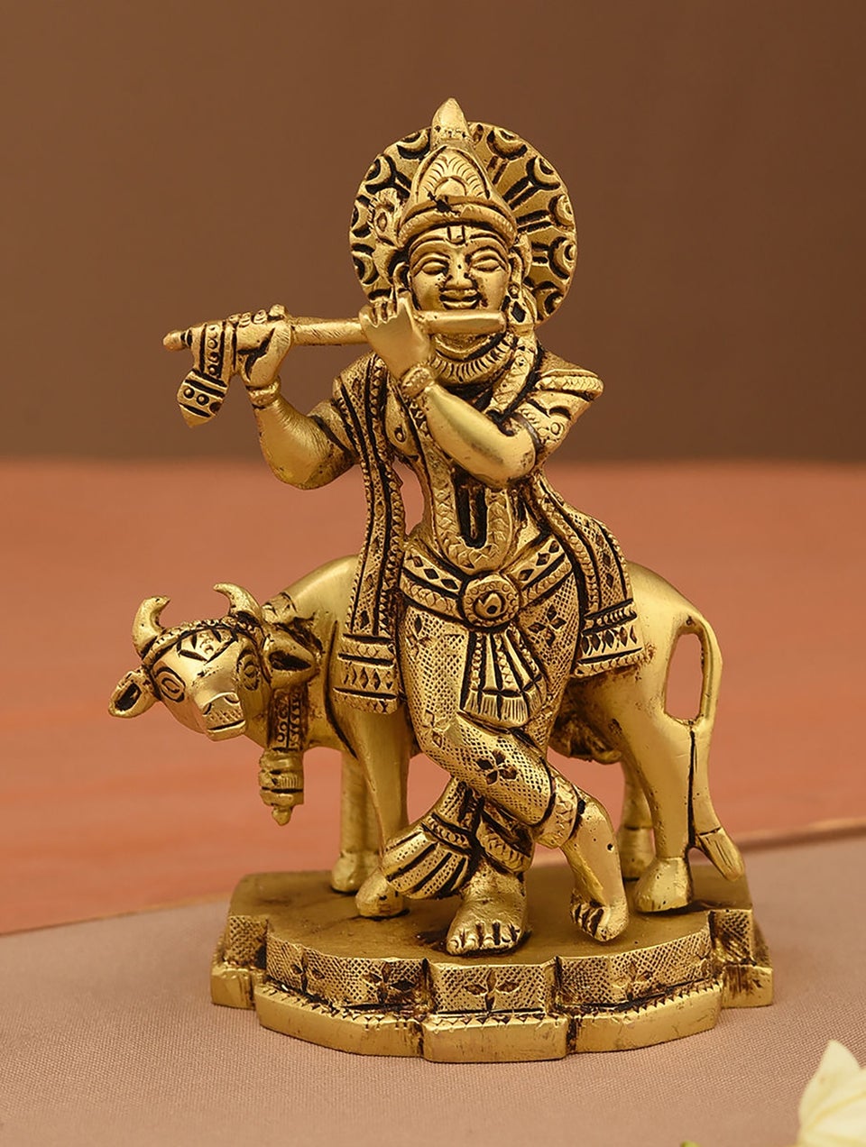 Brass Handrafted Krishna