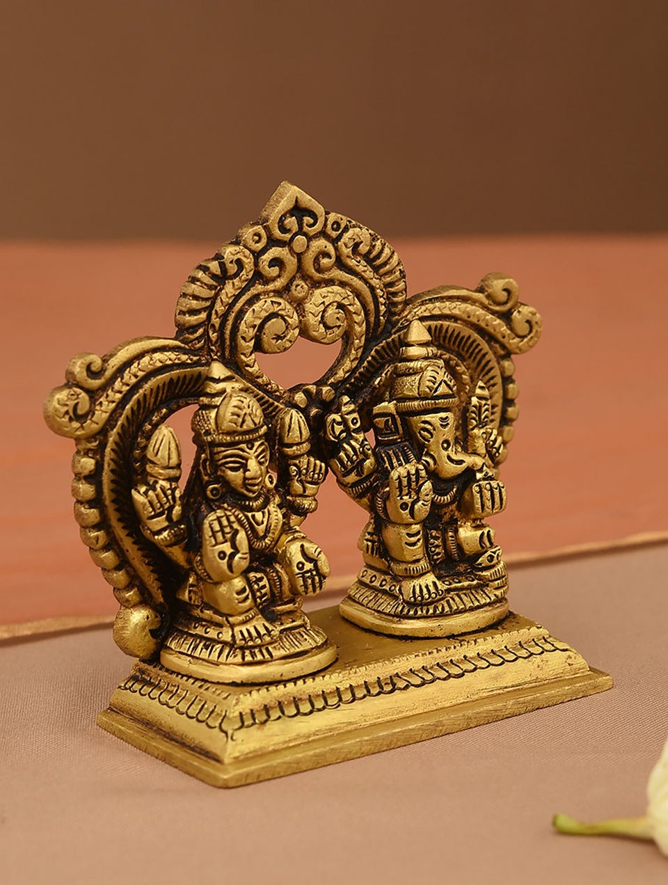 Brass Handrafted Lakshmi Ganesh
