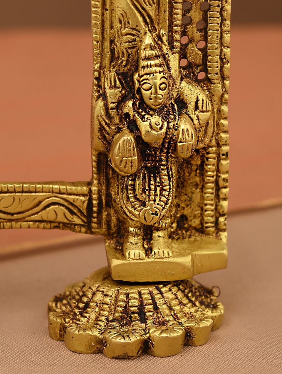 Antique Gold Brass Brass Prabhavali