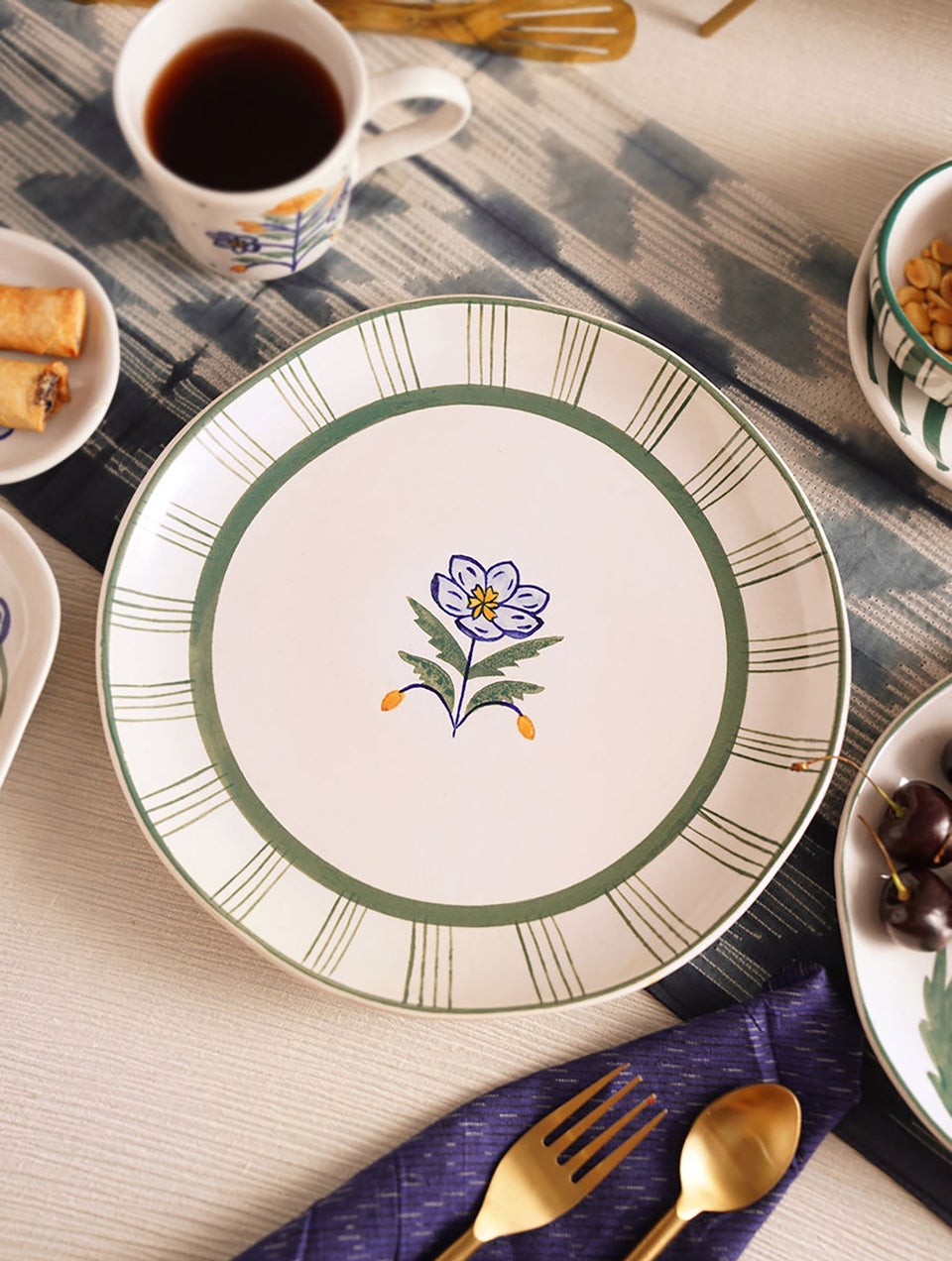 Handpainted Ceramic Dinner Plate