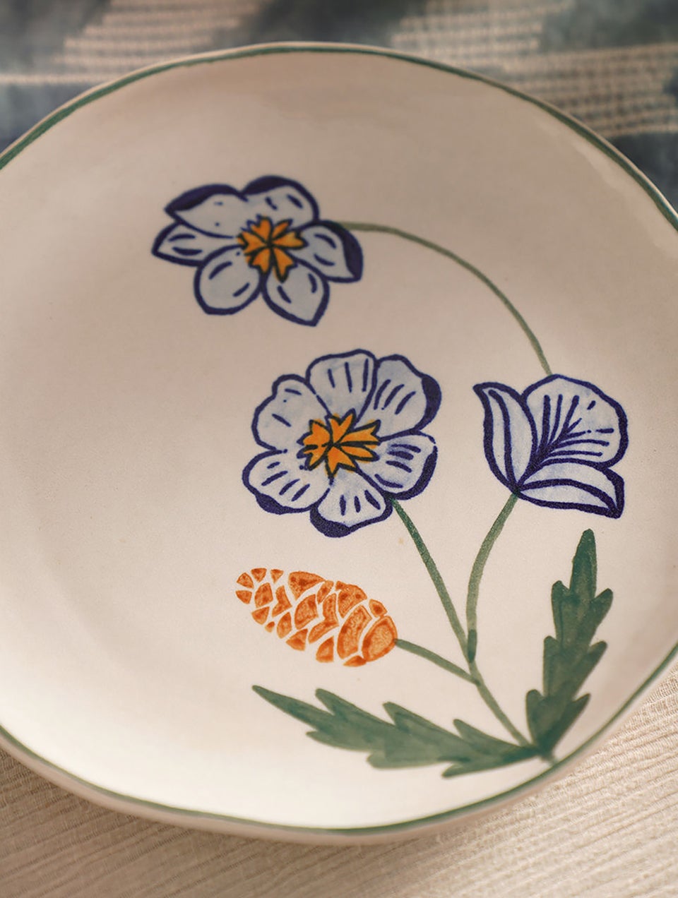 Handpainted Ceramic Quarter Plate