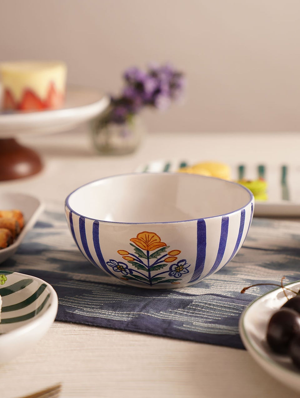 Handpainted Ceramic Small Serving Bowl
