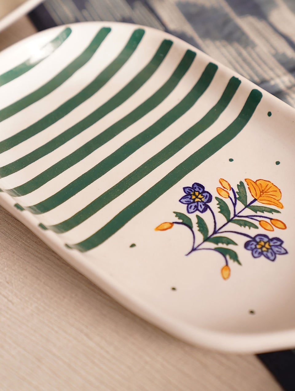 Handpainted Ceramic Medium Platter