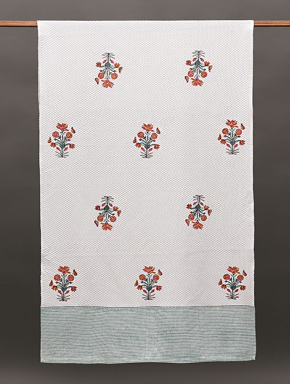 Handblock Printed Cotton Bath Towel