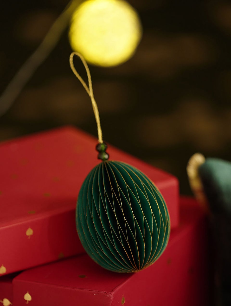 Handcrafted Paper Christmas Ornaments In A Gift Box