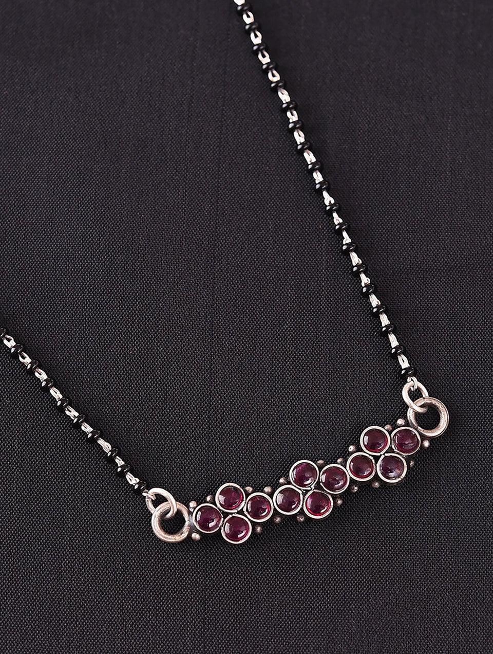 Women Tribal Silver Mangalsutra Necklace