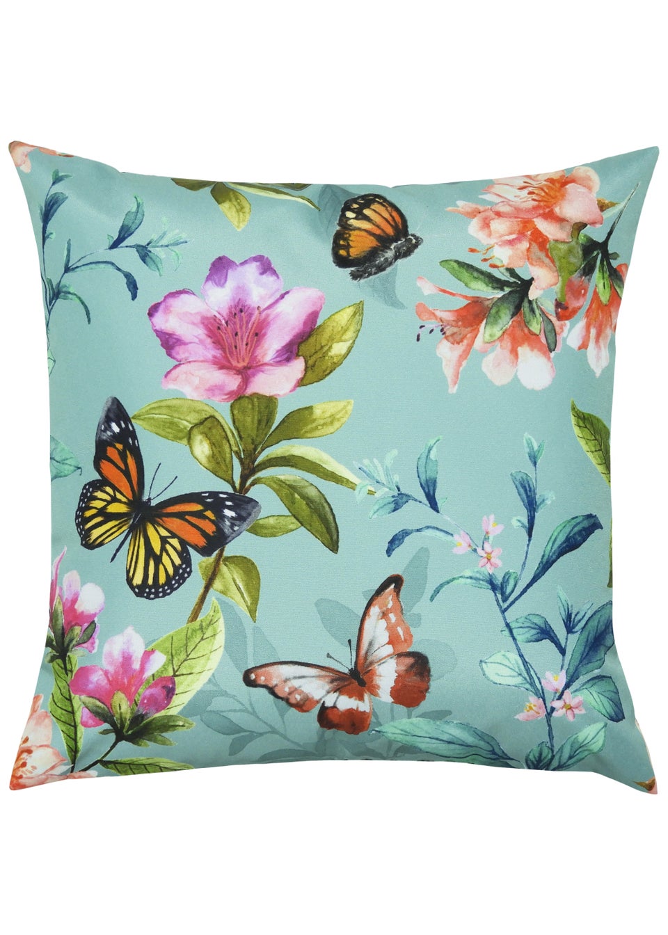 Evans Lichfield Butterflies Outdoor Filled Cushion (43cm x 43cm x 8cm)