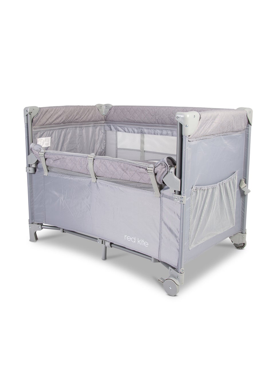 Red Kite Dreamer Bedside Travel Crib with Newborn Bassinet (69cm x 93cm x 66cm)