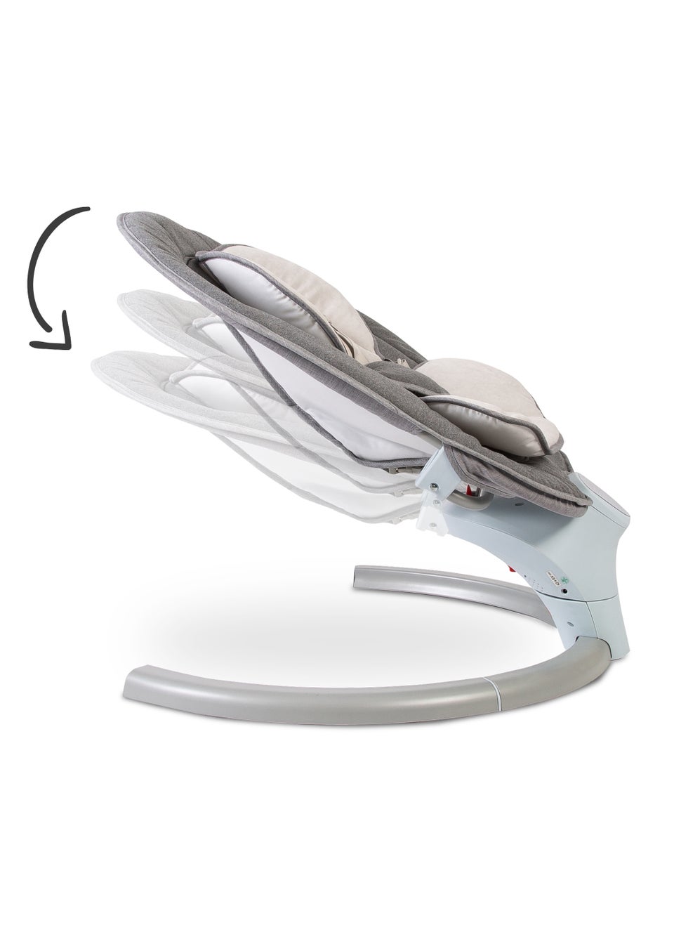Red Kite Siesta Grey Sway Baby Swing (58cm x 65cm x 75cm)