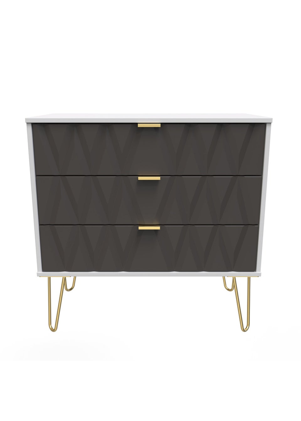 Swift Prism 3 Drawer Chest (74cm x 76.5cm x 39.5cm)