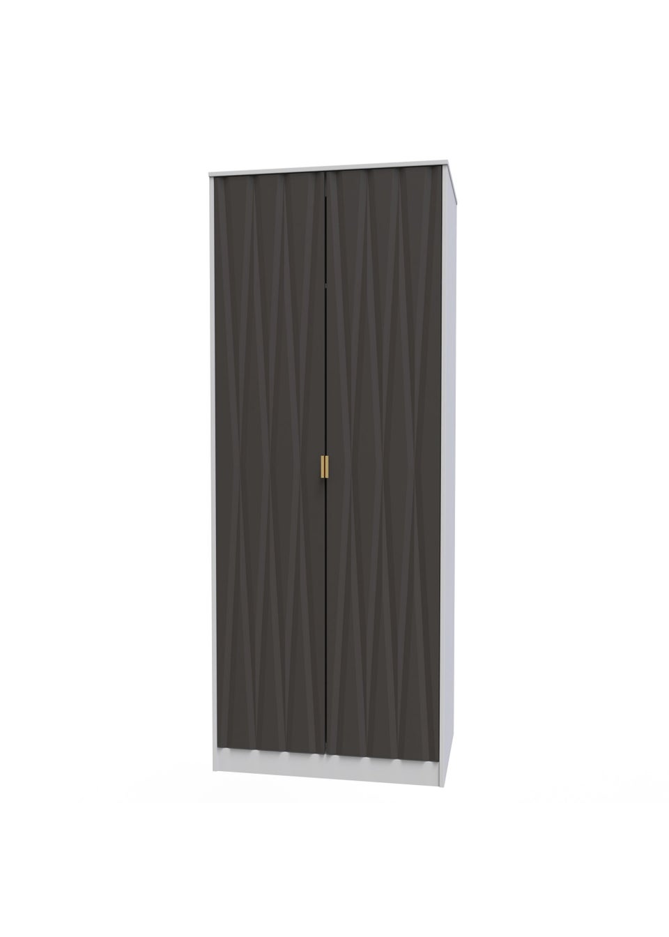 Swift Prism 2 Door Wardrobe (201.5cm x 76.5cm x 53cm)