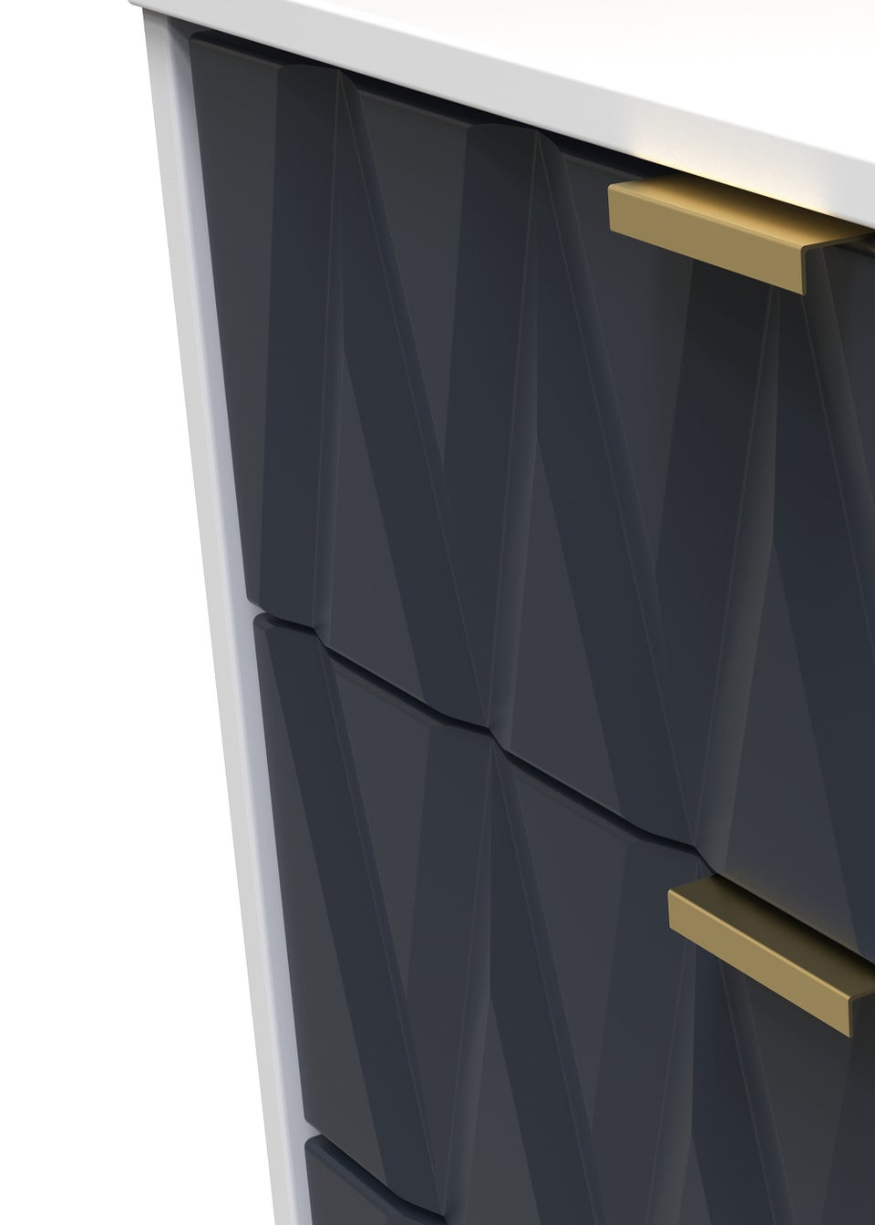 Swift Prism 3 Drawer Midi Chest (74cm x 39.5cm x 57.5cm)