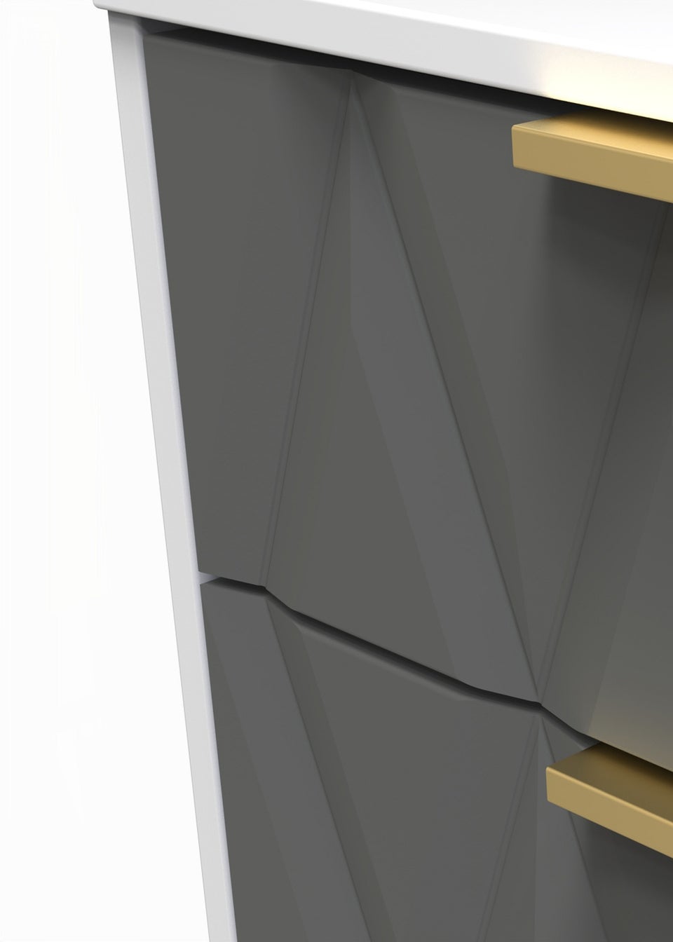 Swift Prism 5 Drawer Bedside Cabinet (107.5cm x 41.5cm x 39.5cm)