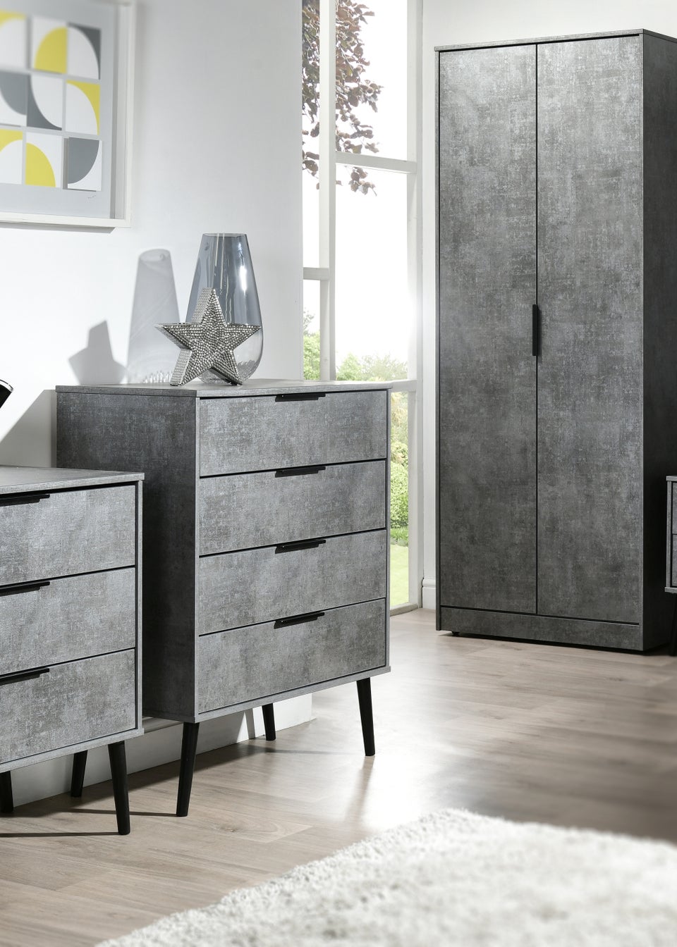 Swift Milano 1 Drawer Midi Chest (41cm x 57.5cm x 39.5cm)
