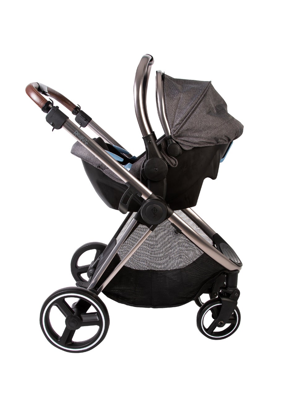 Red Kite Push Me Pace Icon 3 in 1 Travel System Pram (105.5cm x 59cm x ...