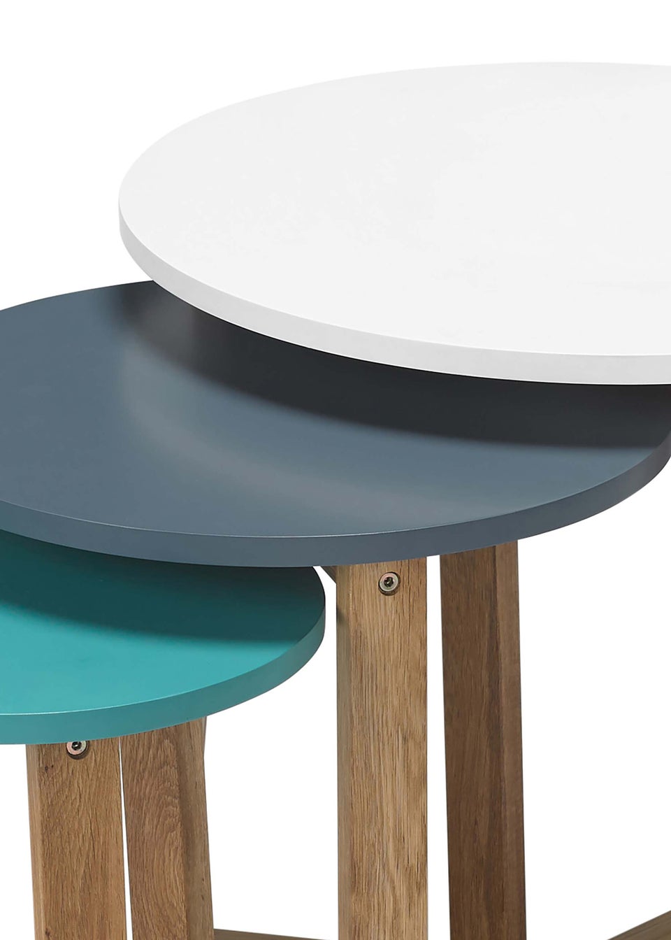 LPD Furniture Jasper Nest Tables Coloured Tops