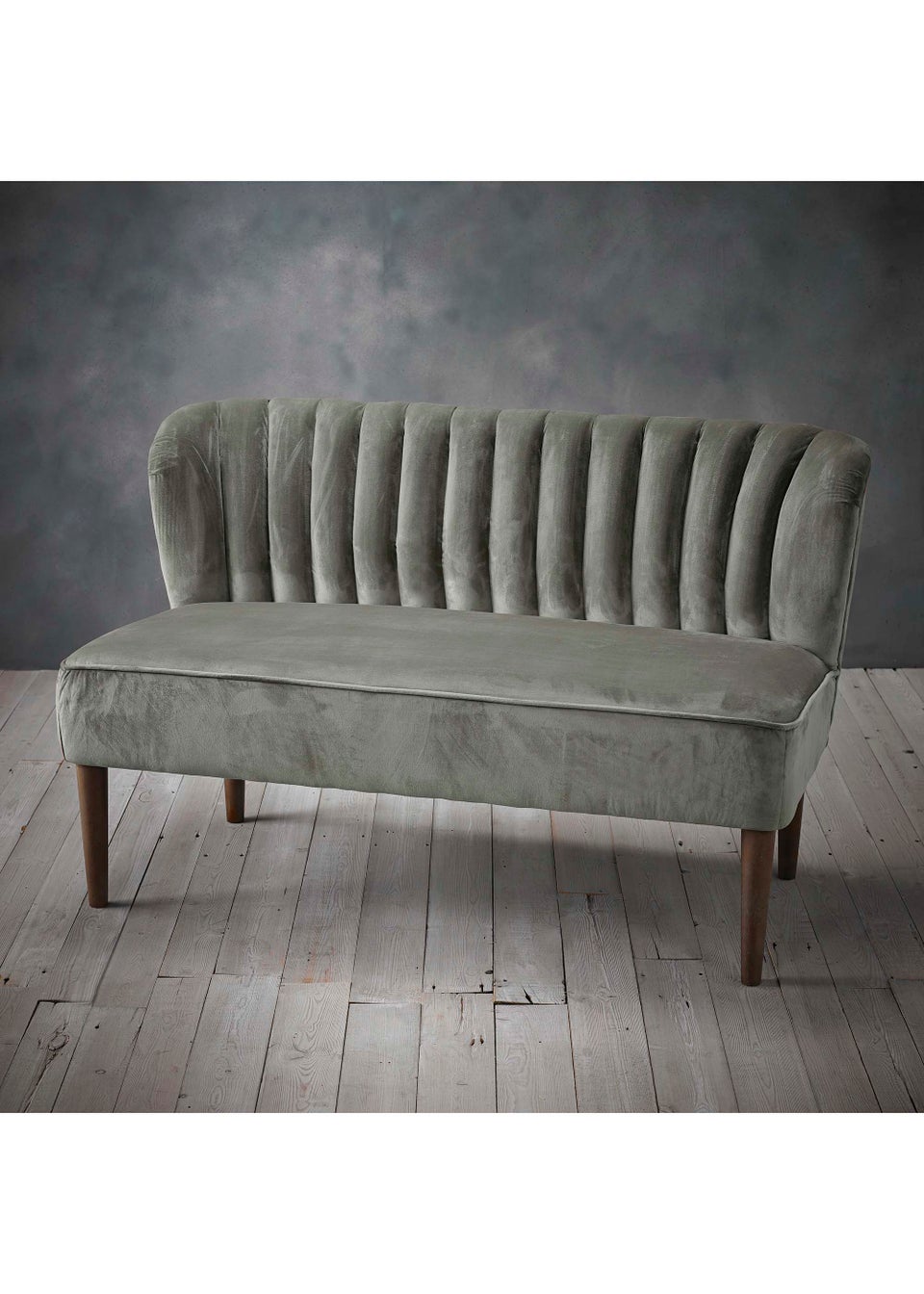 LPD Furniture Bella 2 Seater Sofa Grey