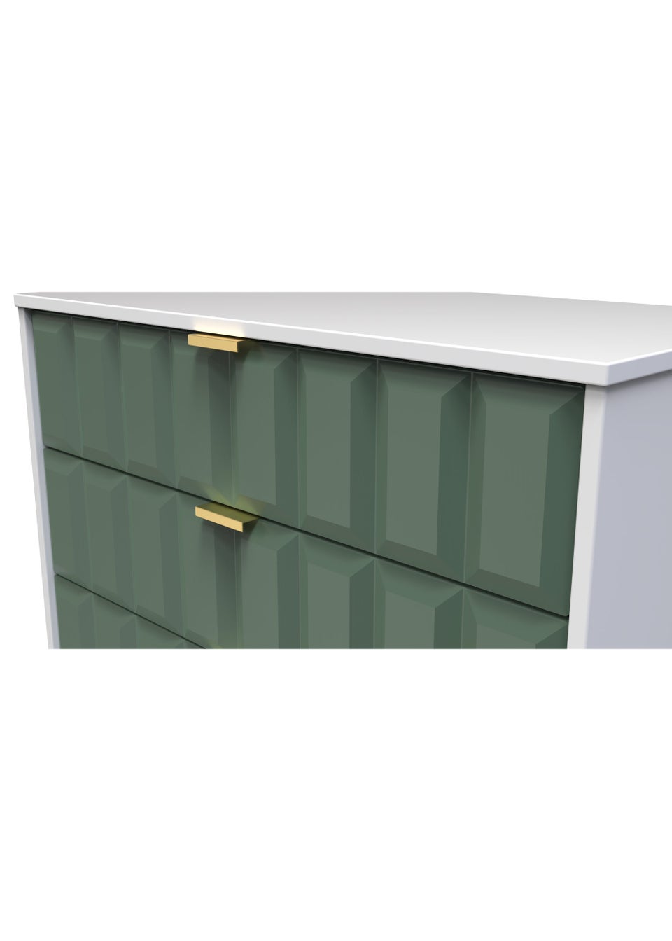 Swift Cube 5 Drawer Chest of Drawers (107.5cm x 76.5cm x 41.5cm)