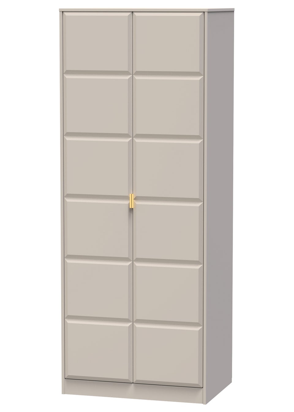 Swift Cube 2 Door Tall Wardrobe (197cm x 53cm x 74cm)