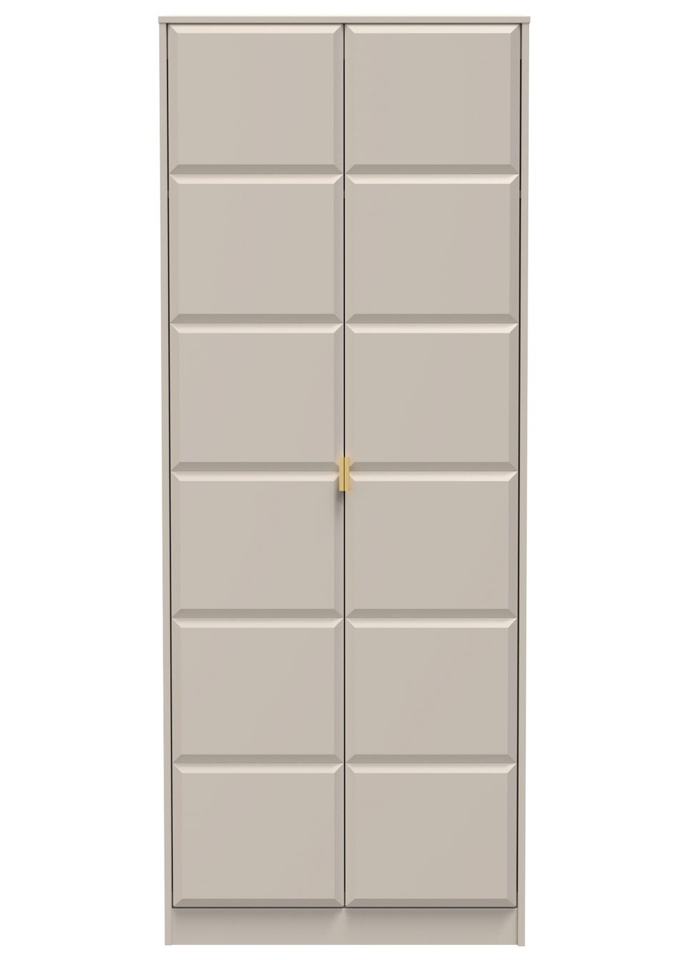 Swift Cube 2 Door Tall Wardrobe (197cm x 53cm x 74cm)