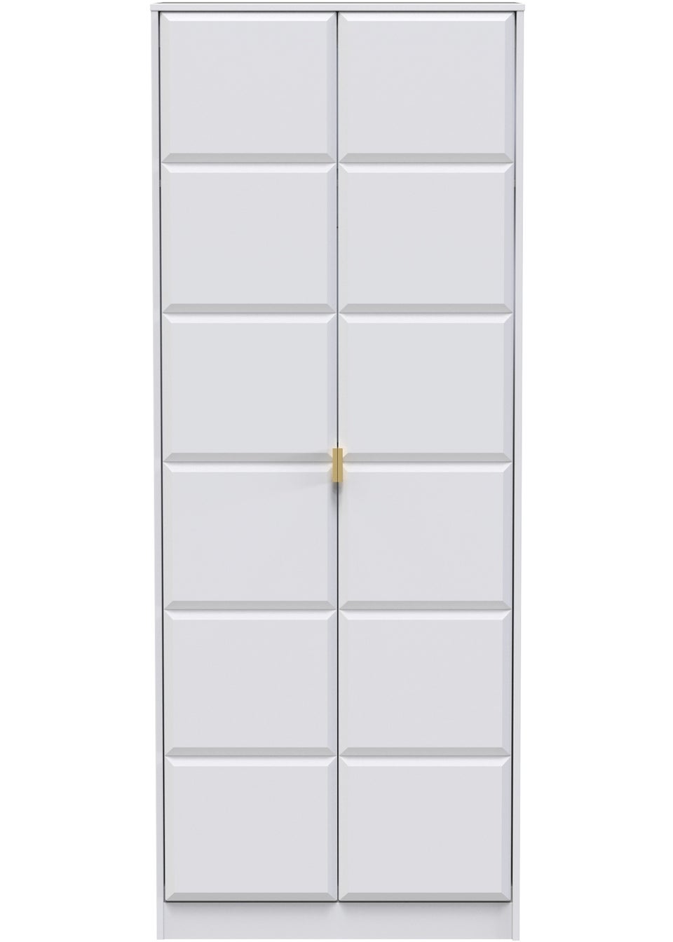 Swift Cube 2 Door Tall Wardrobe (197cm x 74cm x 53cm)