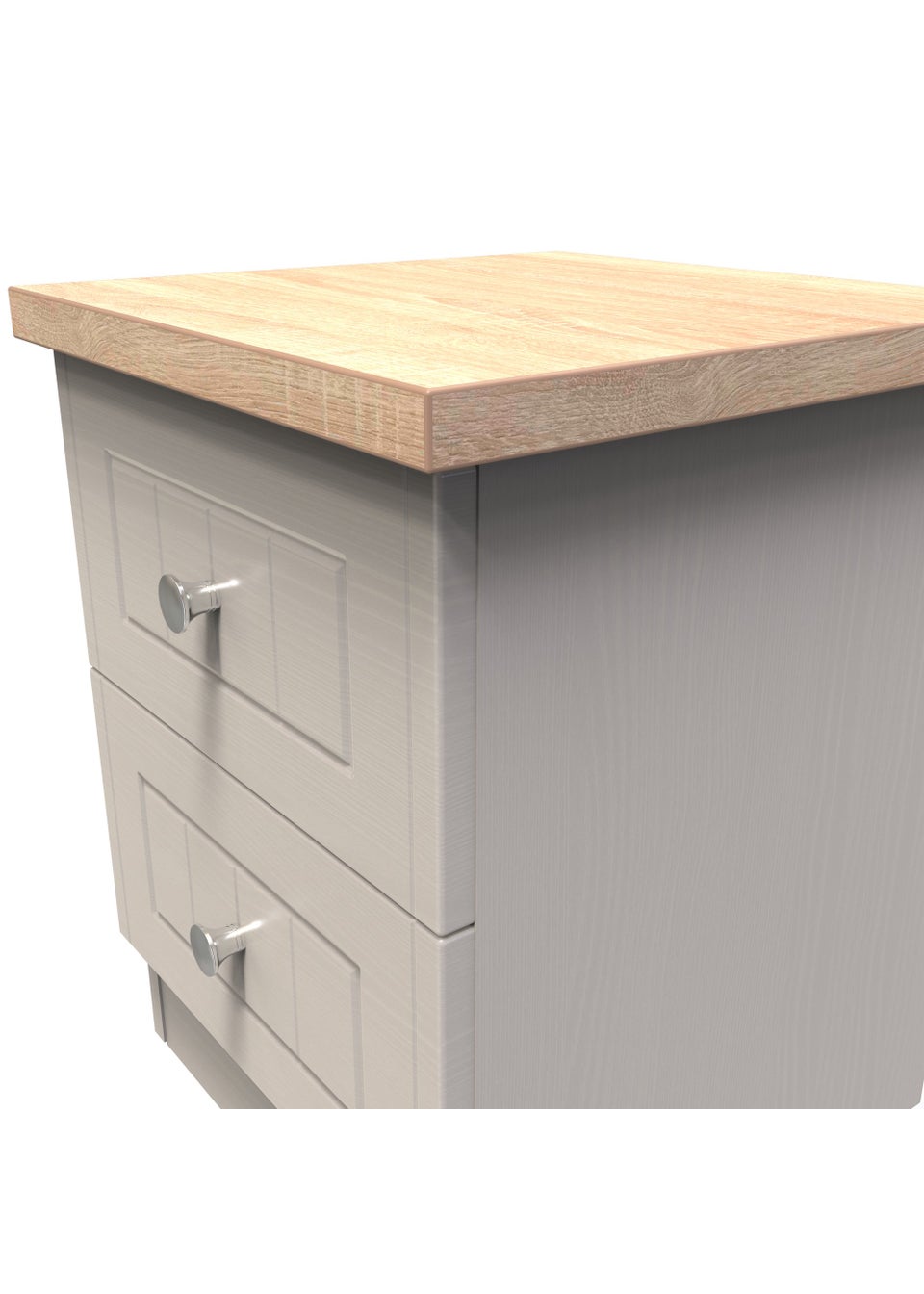 Swift Vienna 2 Drawer Bedside Cabinet (50.5cm x 41.5cm x 39.5cm)