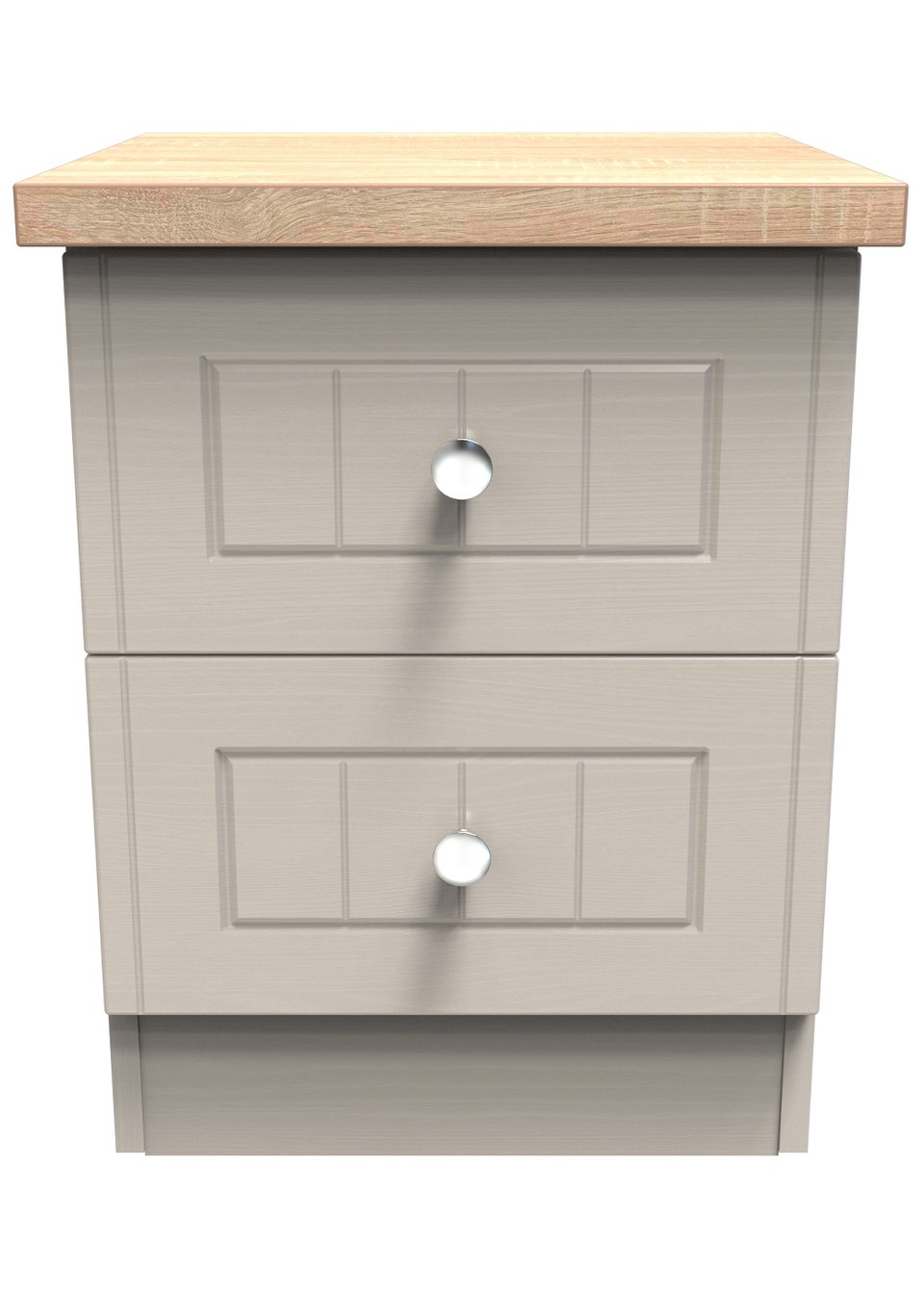 Swift Vienna Ivory 2 Drawer Bedside Cabinet (50.5cm x 39.5cm x 41.5cm)