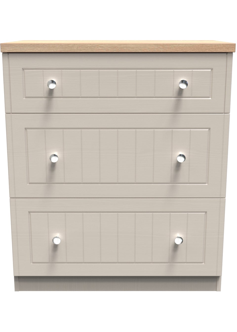 Swift Vienna 3 Drawer Deep Chest (88.5cm x 41.5cm x 76.5cm)