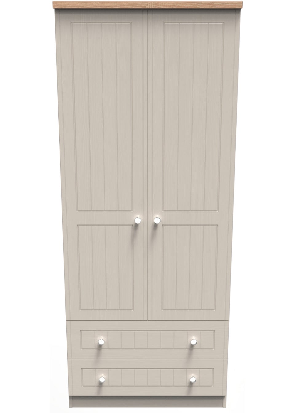 Swift Vienna 2 Door 2 Drawer Wardrobe (182.5cm x 74cm x 53cm)