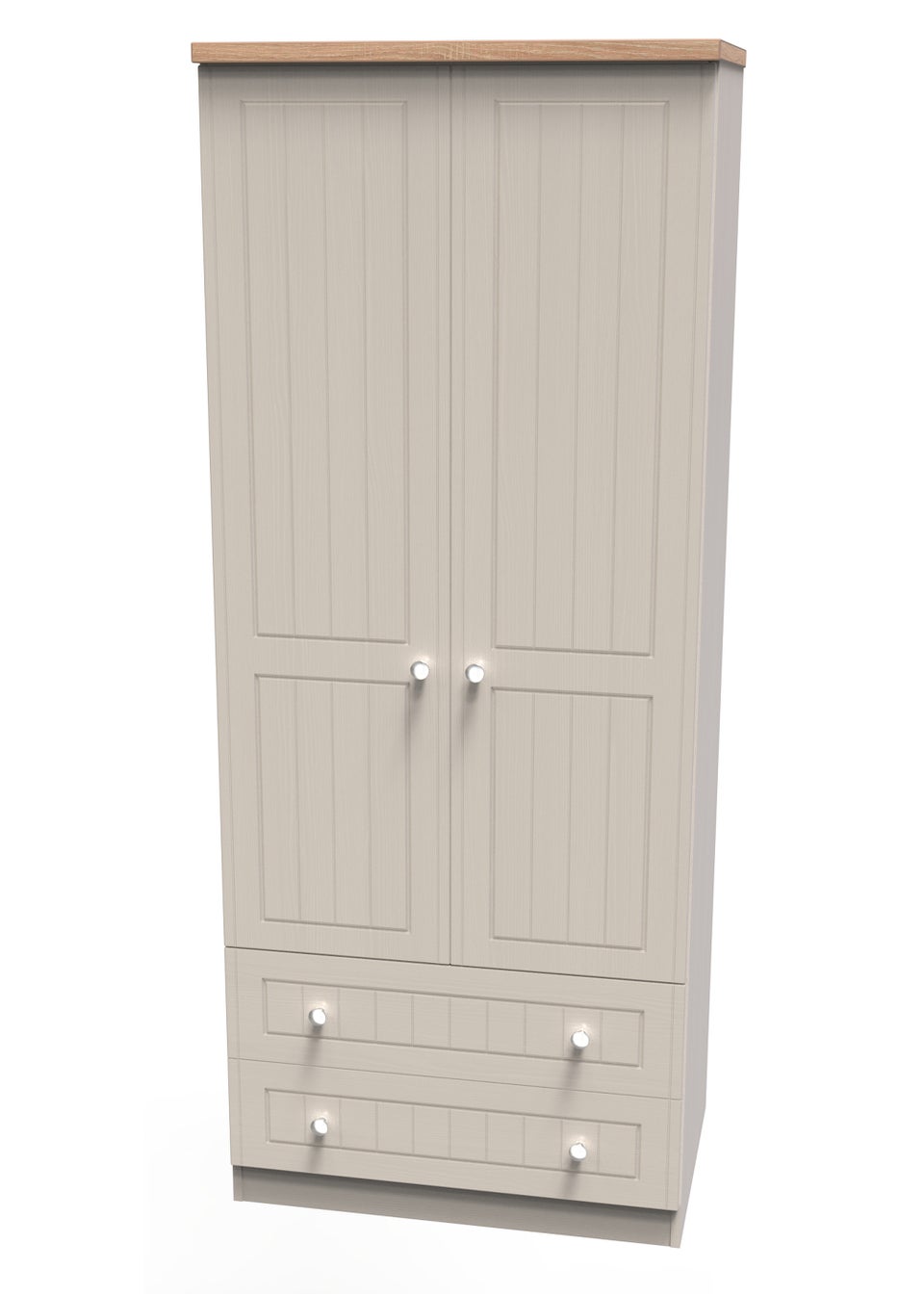 Swift Vienna 2 Door 2 Drawer Wardrobe (182.5cm x 53cm x 74cm)