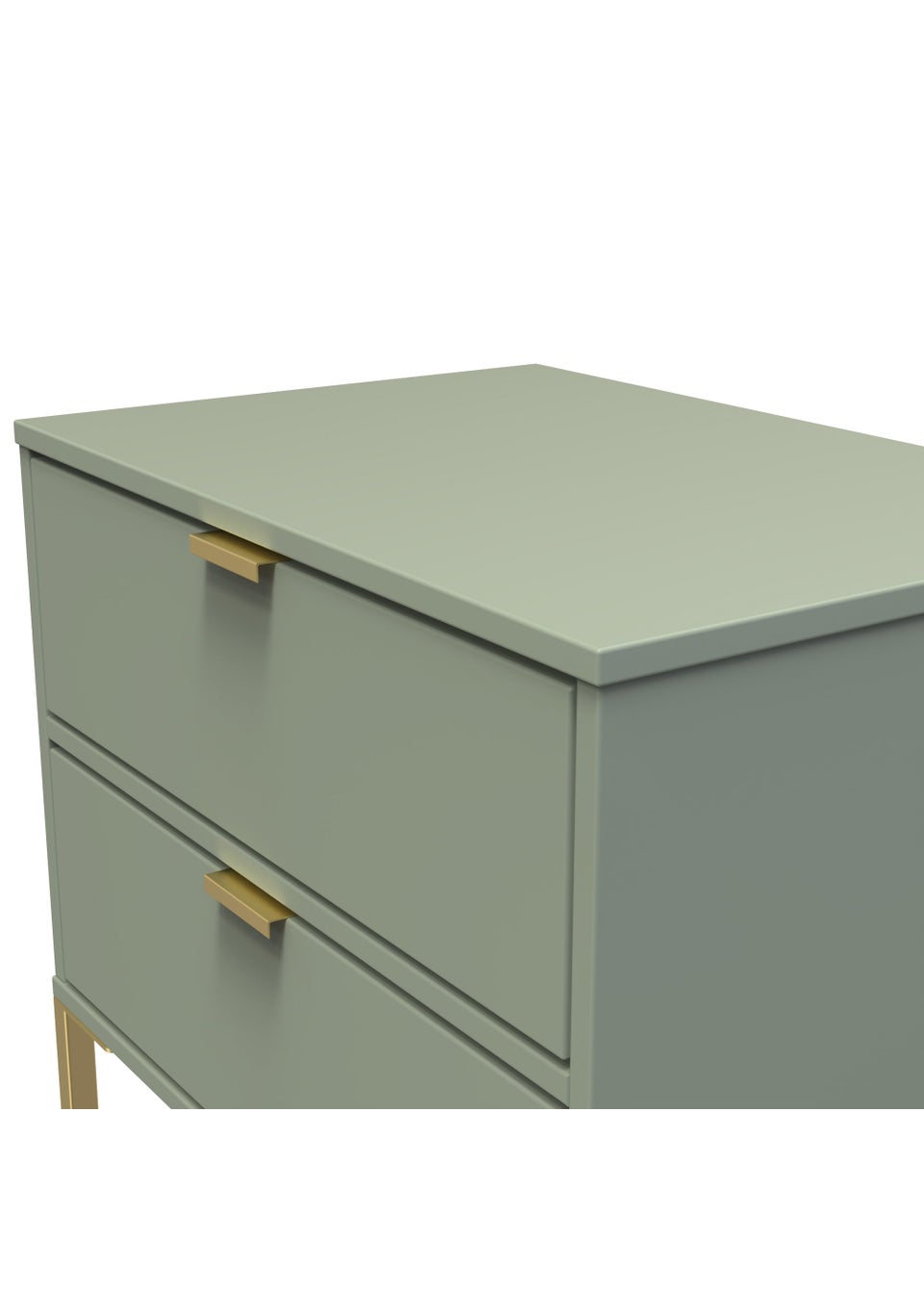 Swift Cordoba Double 2 Drawer Bedside Cabinet (54cm x 39.5cm x 57.5cm)