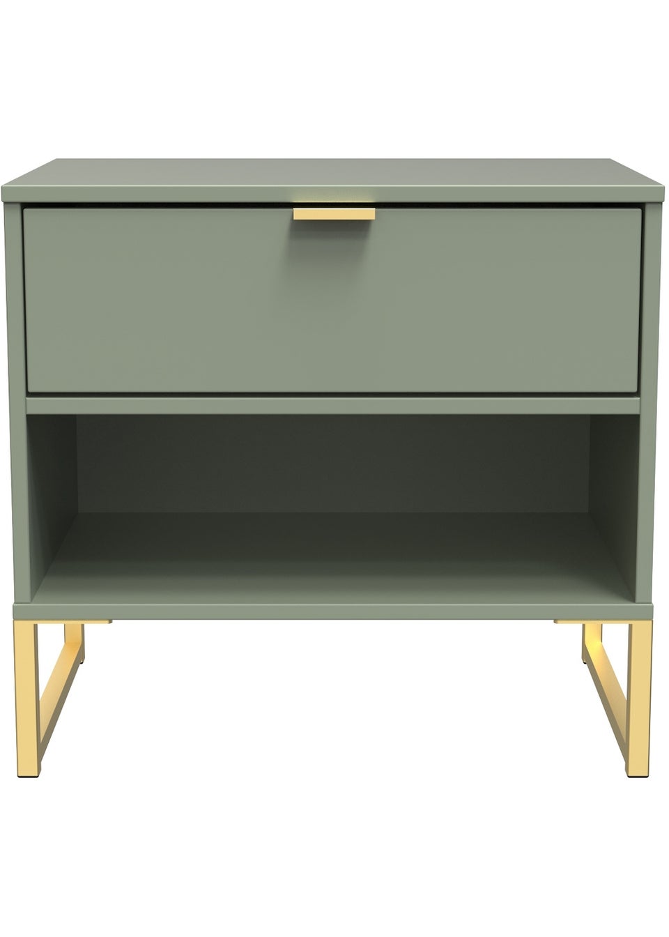 Swift Cordoba Double 1 Drawer Bedside Cabinet (54cm x 57.5cm x 39.5cm)