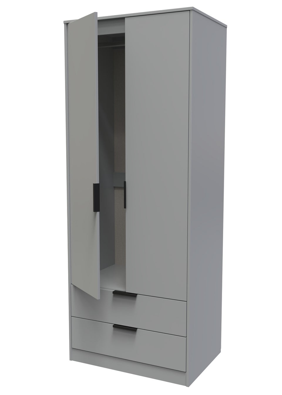 Swift Cordoba Tall 2 Drawer Wardrobe (197cm x 74cm x 53cm)