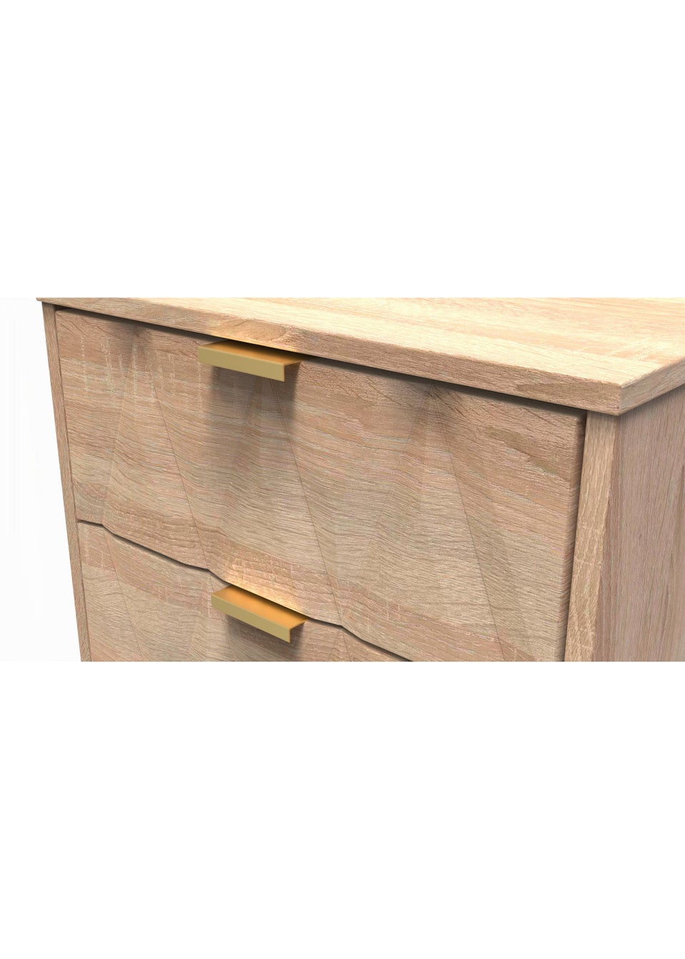 Swift Prism 5 Drawer Bedside Cabinet (107.5cm x 41.5cm x 39.5cm)