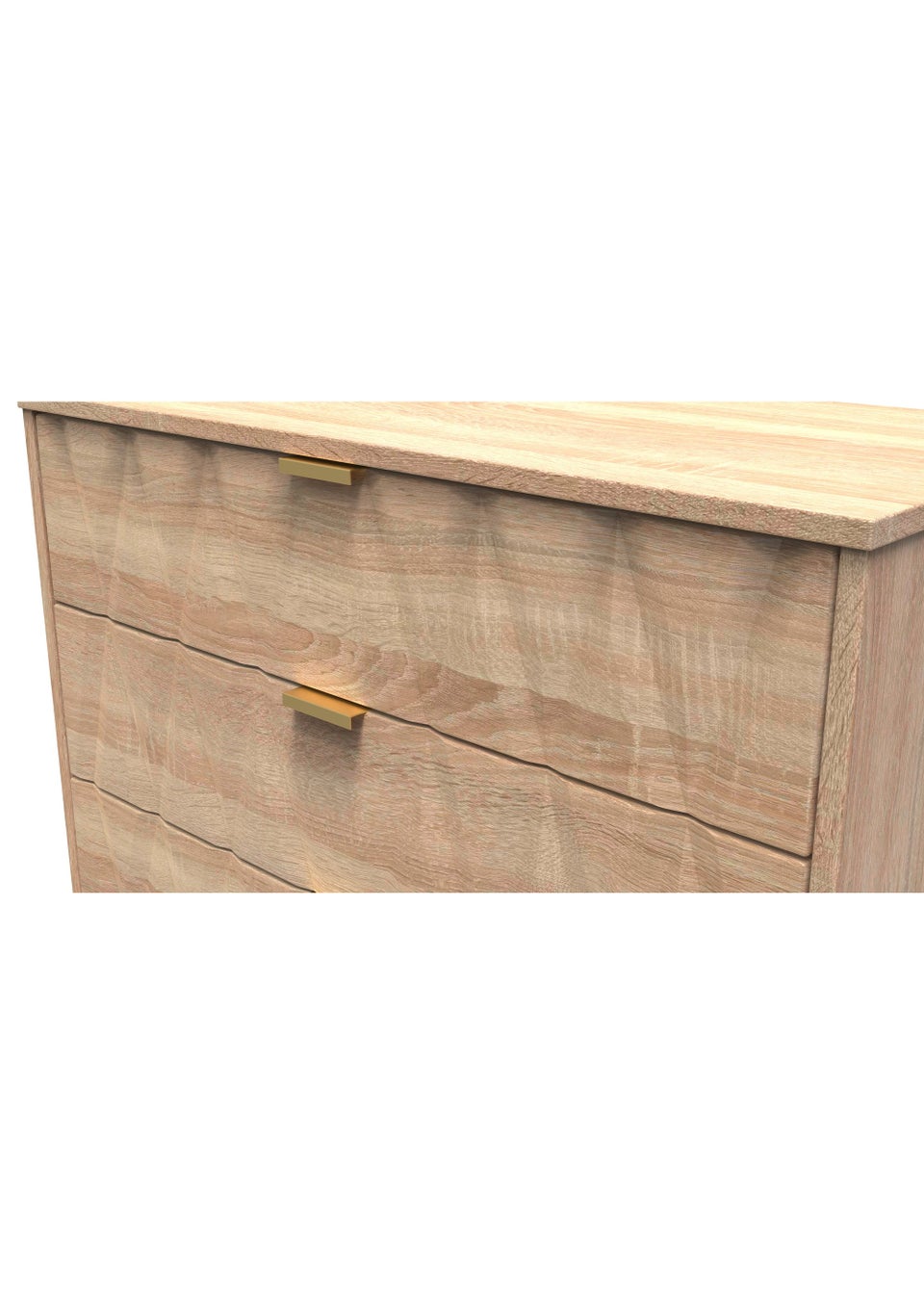 Swift Prism 3 Drawer Chest (69.5cm x 41.5cm x 76.5cm)