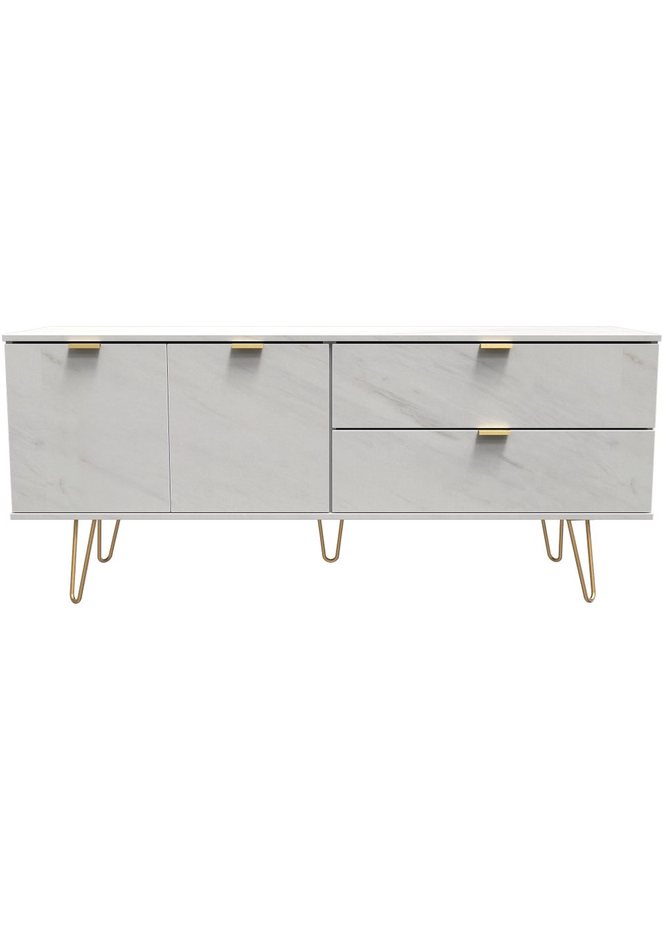 Swift Milano White Sideboard Unit (64.5cm x 39.5cm x 144cm)