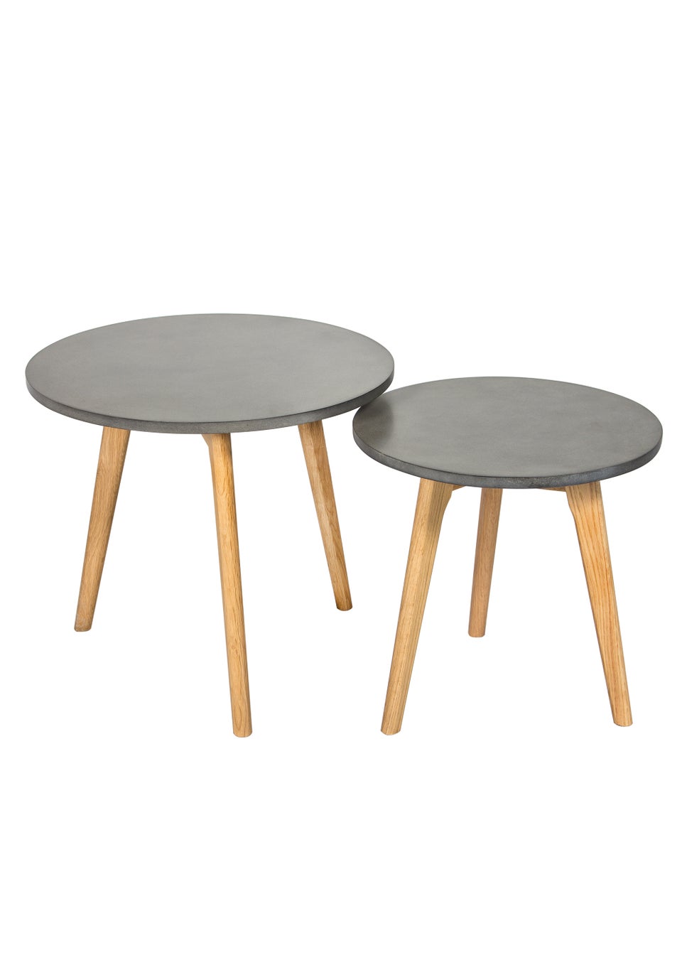 LPD Furniture Harlow Round Nest Of Tables Marble Top