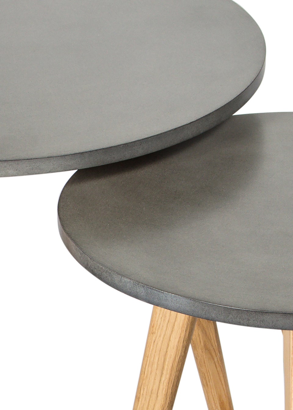 LPD Furniture Harlow Round Nest Of Tables Marble Top