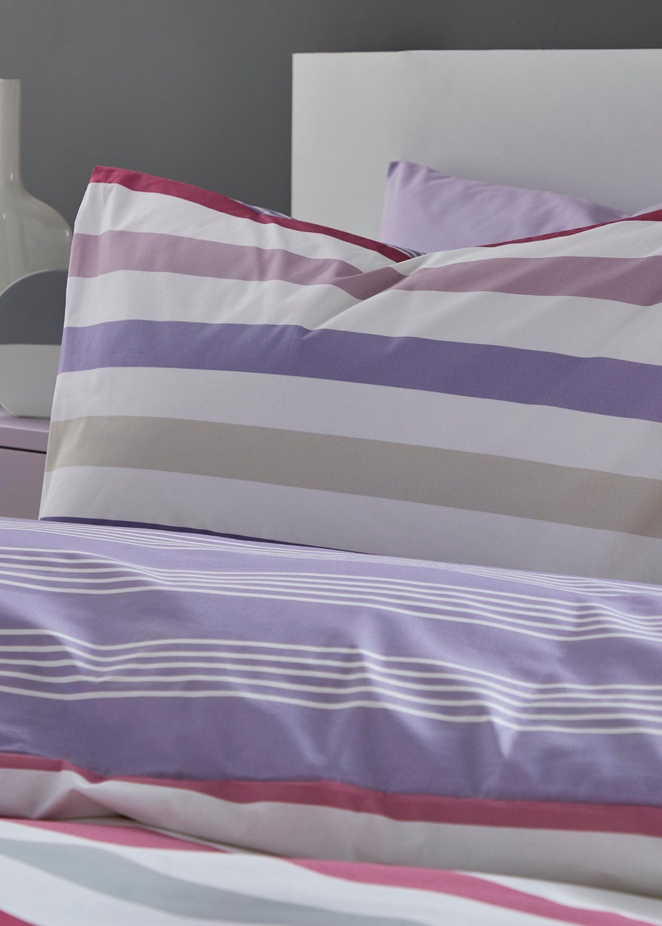 Fusion Carlson Stripe Reversible Duvet Cover