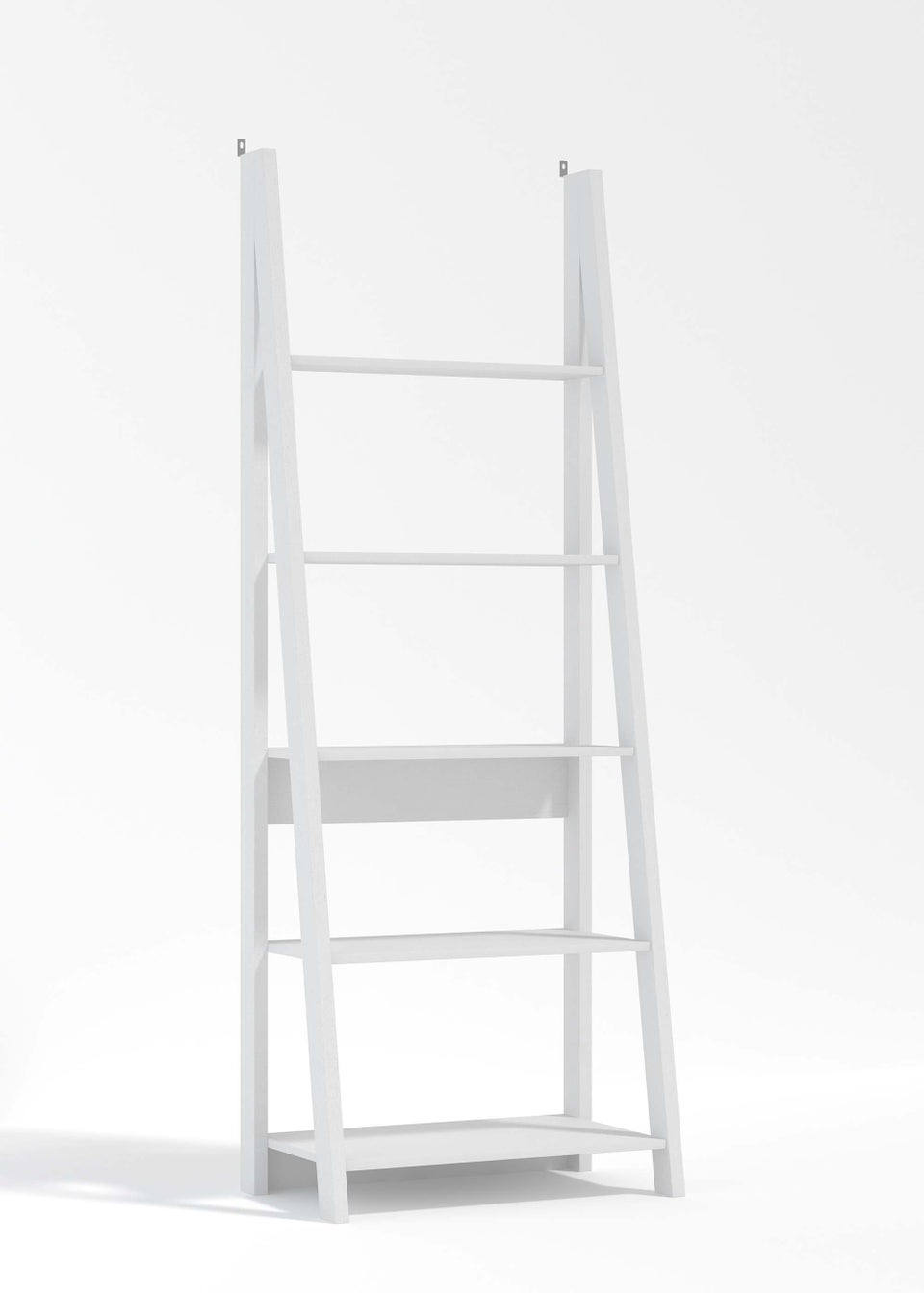LPD Furniture Tiva Ladder Bookcase White (1754x386x640mm)