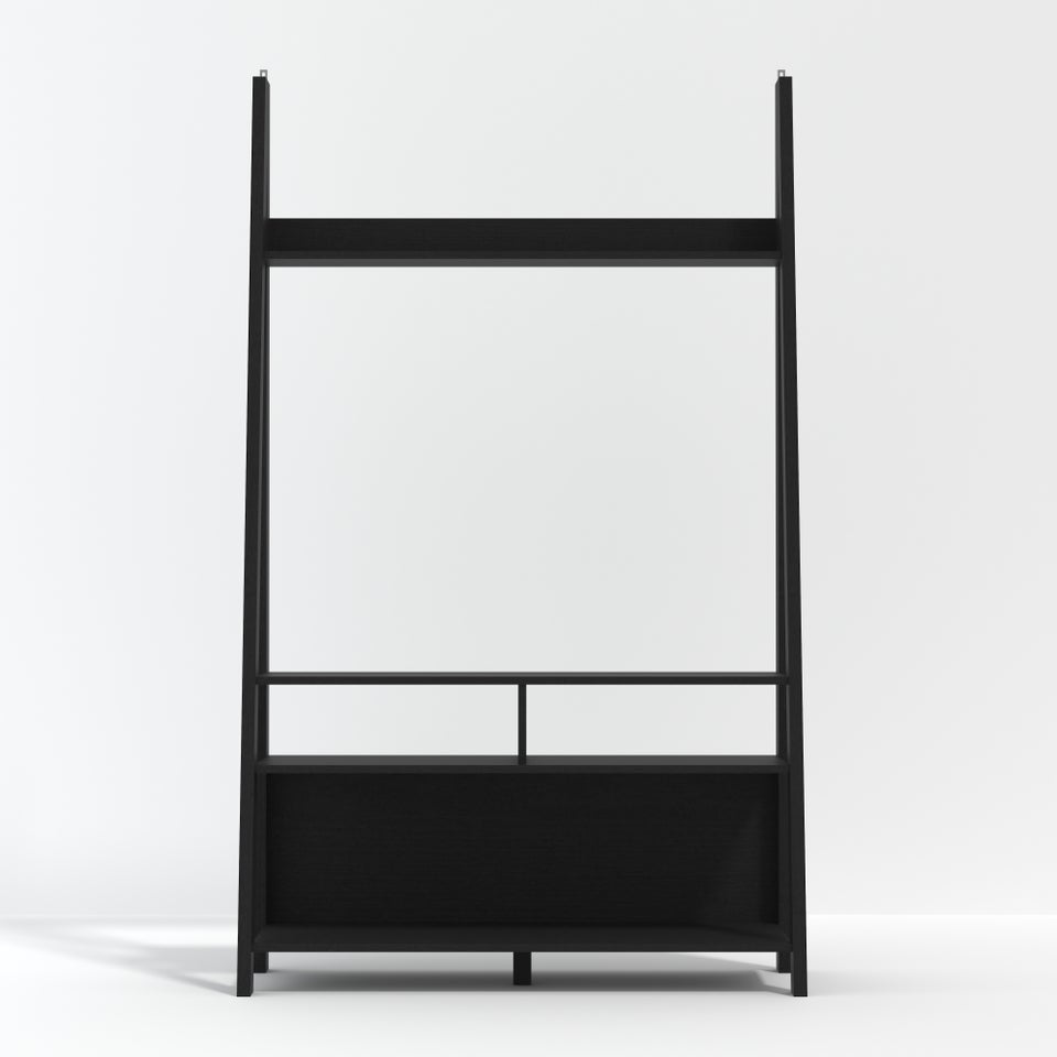 LPD Furniture Tiva Ladder TV Unit Black (1754x386x1050mm)