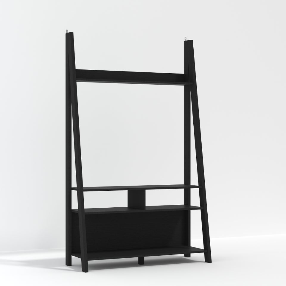 LPD Furniture Tiva Ladder TV Unit Black (1754x386x1050mm)
